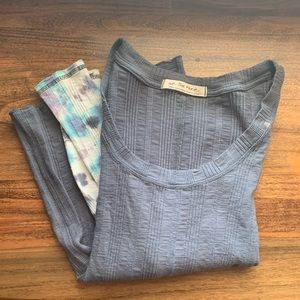 We The Free Free People Tie Dye Sleeve Small Top